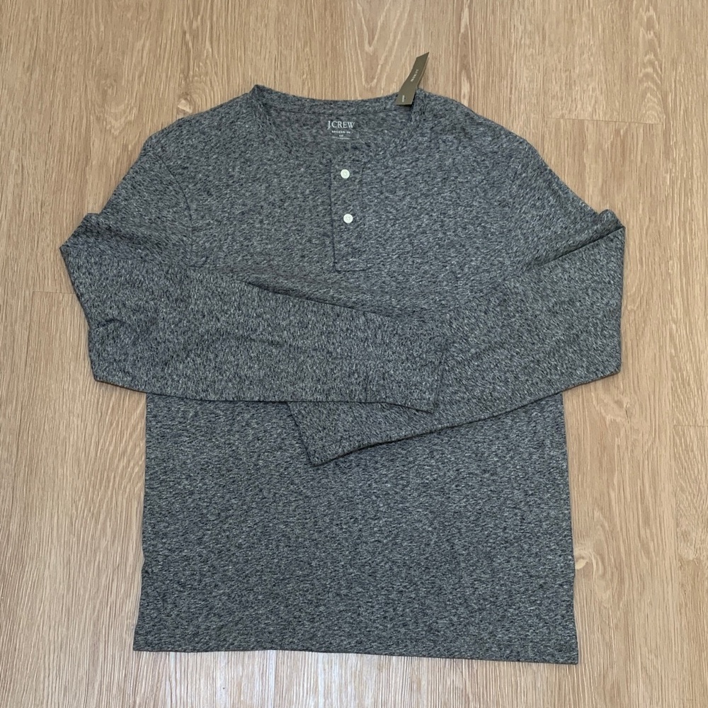J. Crew Charcoal Long Sleeve Henley